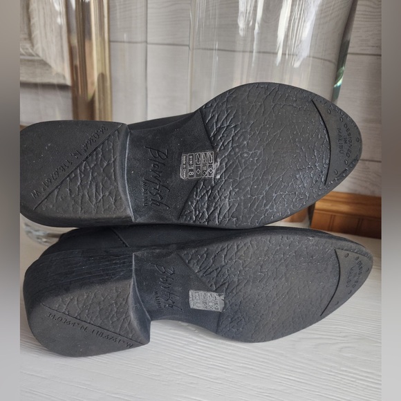 Size 8- Blowfish Malibu Vegan Ankle Western Cowboy Boots Booties- black - Picture 2 of 9